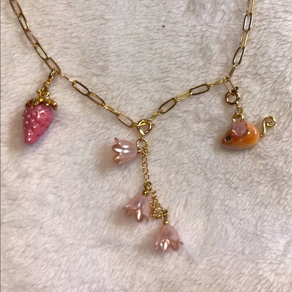 None Jewelry - Charm Necklace Cottagecore